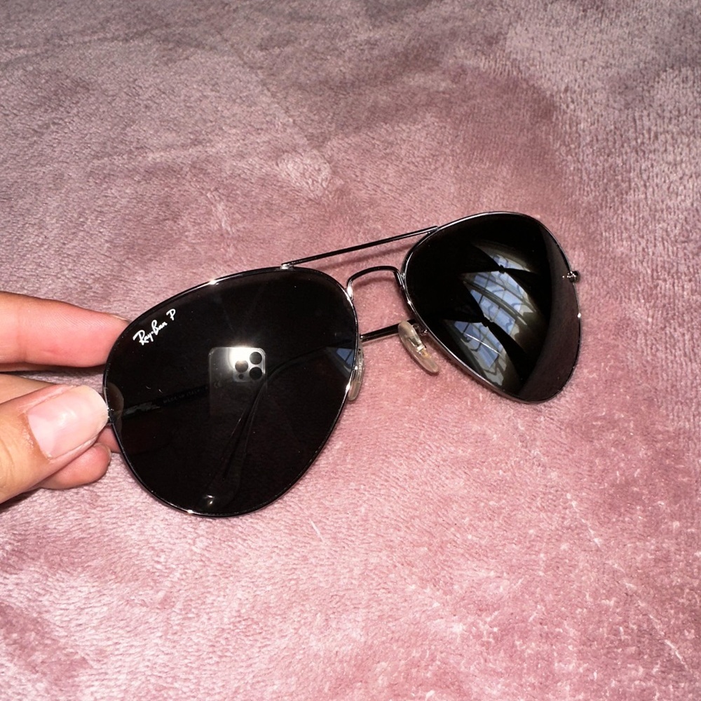 Ray-Ban Titanium Aviator Sunglasses